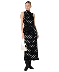 French Connection Women's Ennis Polka Dot Sleeveless Blouse