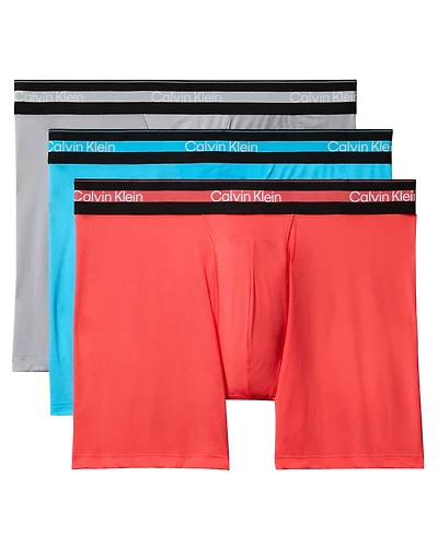 Calvin Klein Men's Icon Active Mesh Boxer Briefs, 3-Pack