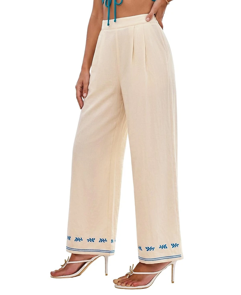 Cupshe Women's Back to Nature Pants
