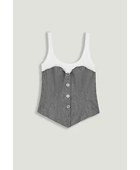 Nocturne Women's Button-Front Tailored Blouse