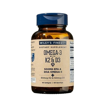 Wiley s Finest Fish Oil Vitamin K2 and D3