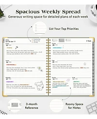Gnuadz Planner 2026-2027 Weekly Monthly Hardcover Spiral Agenda - a4 (jan 2026