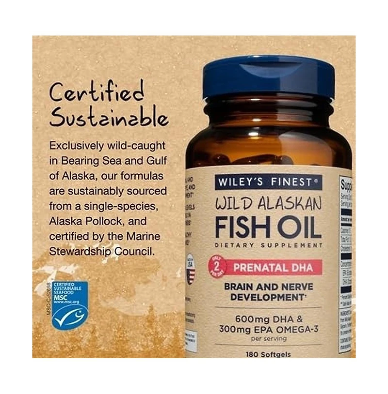 Wiley's Finest Prenatal Dha
