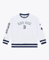 Mitchell & Ness Men's White Boston Red Sox Arctic Fleece Sweatshirt