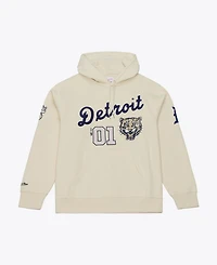 Mitchell & Ness Men's Cream Detroit Tigers Yacht Rock Fleece Hoodie