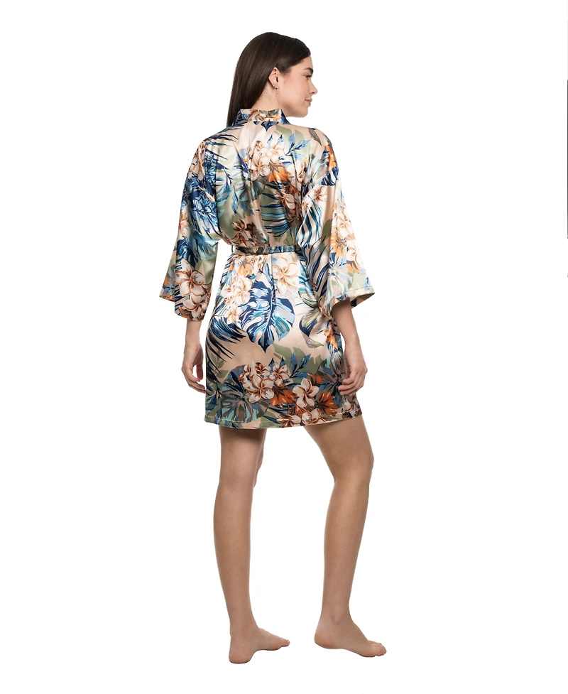 Linea Donatella Women's Printed Self-Tie Wrapper