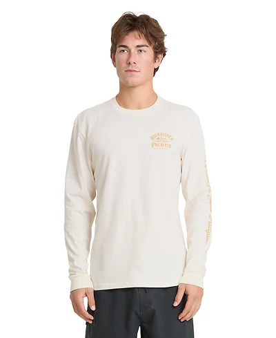 Quiksilver Men's Pacifico Signage Crewneck Long-Sleeve T-Shirt