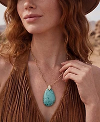 Ettika Gold-Plated Majestic Stone Pendant Necklace