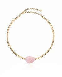 Ettika Gold-Plated Gold Beaded Rose Nugget Necklace