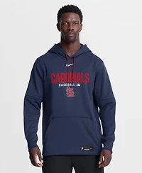Nike Men's Navy St. Louis Cardinals Authentic Collection Therma-fit Hoodie