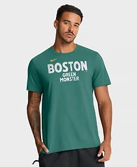 Nike Men's Green Boston Red Sox City Connect Wordmark T-Shirt