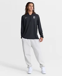 Nike Men's Navy Detroit Tigers Authentic Collection Dri-fit Raglan Half-Zip Pullover