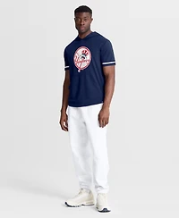 Fanatics Men's Navy New York Yankees Optimal Play Hooded T-Shirt