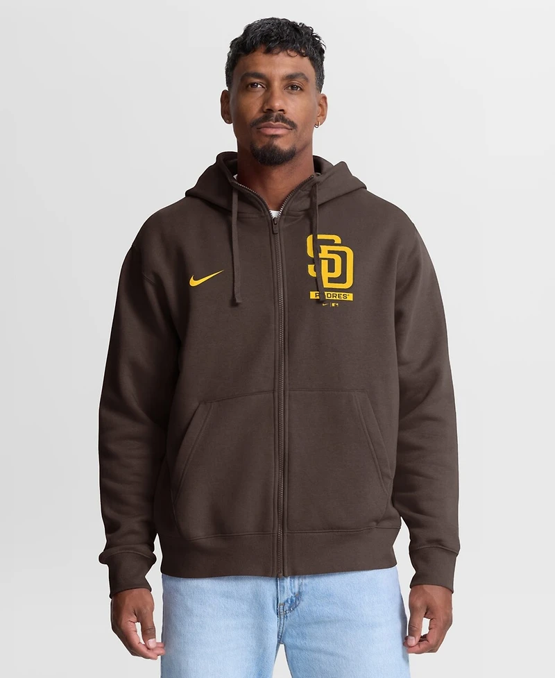 Nike Men's Brown San Diego Padres Primetime Lockup Full-Zip Hoodie