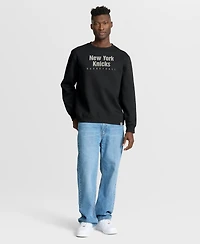Fanatics Men's Black New York Knicks Crossover Collection Defensive Rotation Drill Premium Pullover Sweatshirt