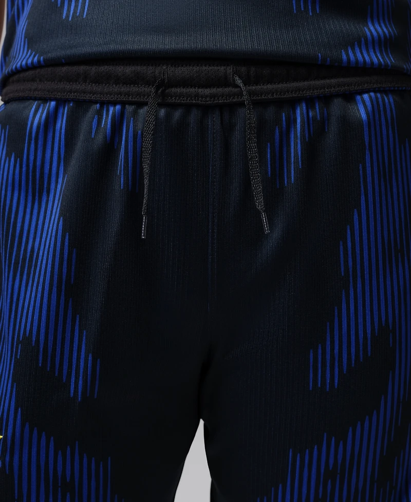 Jordan Big Boys and Girls Blue Brazil National Team Dri-fit Stadium Replica Shorts