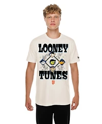 New Era Men's and Women's Cream San Francisco Giants Looney Tunes T-Shirt