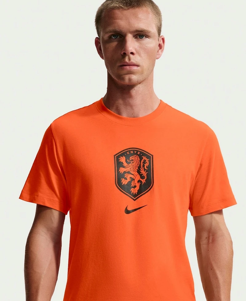 Nike Men's Orange Netherlands National Team Crest T-Shirt