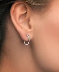 Italian Gold 2-Piece Round & Oval Hoop Earrings Set in 10k Two-Tone Gold