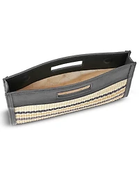 GiGi New York Remy Raffia Medium Clutch Handbag