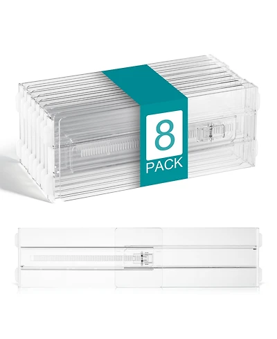 Sorbus Clear Expandable Drawer Divider Organizers for Clothes Kitchen Utensils Office Supplies and Tool Storage