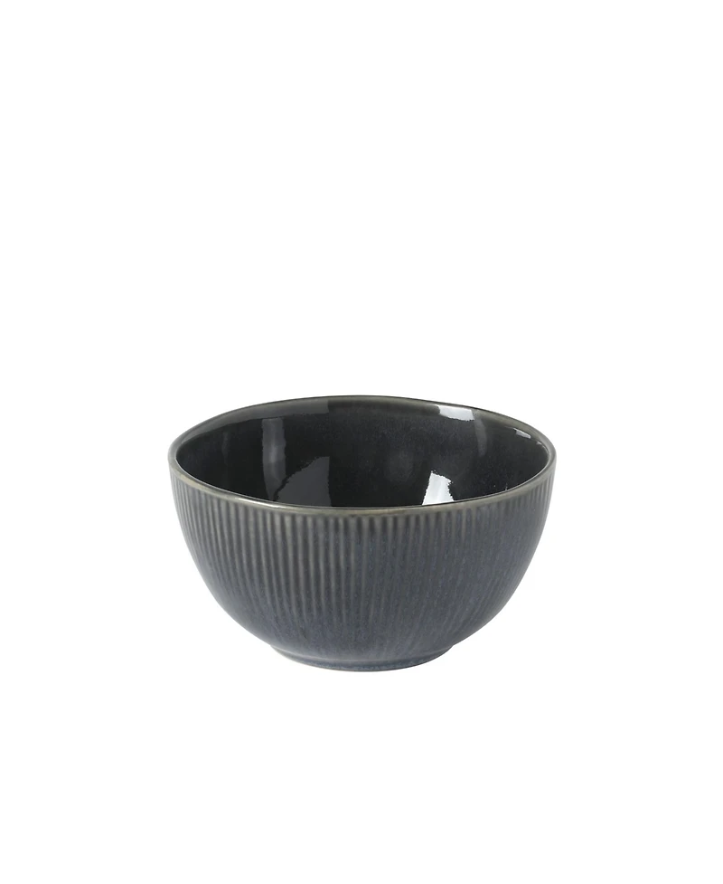Gibson Home Sandy Pines 4 Piece Nesting Bowl Set, 4", 5.5", 7" and 9" Round Reactive Stoneware Bowls, Mixing, Prep Serving Bowls