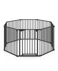 Cozito 8-Panel Extra Wide Adjustable Gate with Auto-Close Door