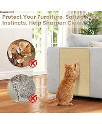 Cozito 24 x 16 in 6 Piece Cat Scratcher Mat Set with Sisal Pads