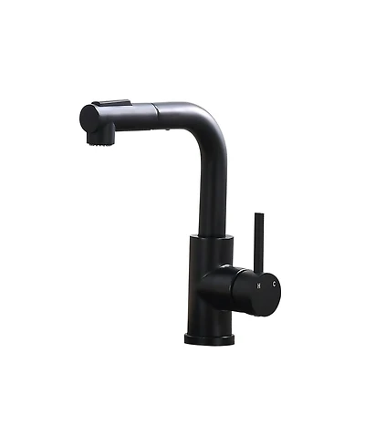 Phying Kitchen Sink Faucet with Pull Out Sprayer Multifunctional Mini Bar Prep Faucet Modern Bathroom Sink Faucet for Home Kitchen Bathroom Bar