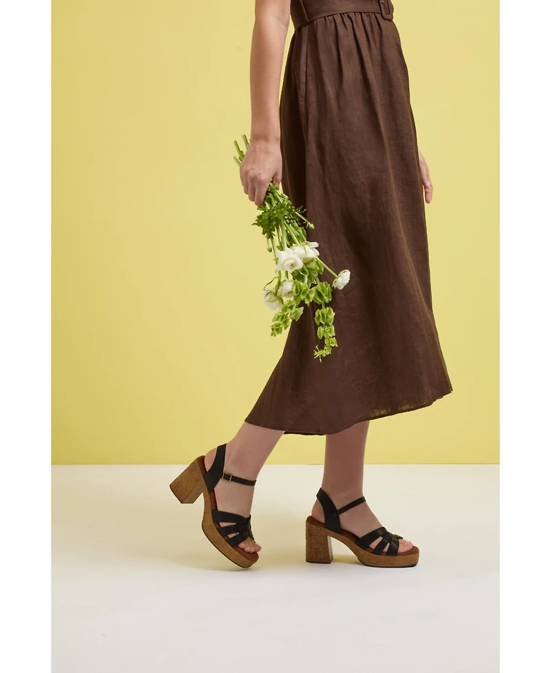 White Mountain Women's Barista Platform Sandal