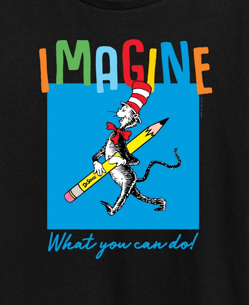 Hybrid Apparel Plus Dr. Seuss Imagine What you can do Graphic T-Shirt