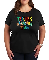 Hybrid Apparel Plus Dr. Seuss Teacher I Am Graphic T-Shirt