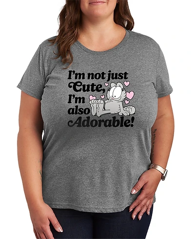 Hybrid Apparel Plus The Garfield Adorable Nermal Graphic T-Shirt