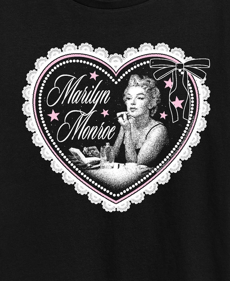 Hybrid Apparel Plus Marilyn Monroe Coquette Heart Graphic T-Shirt