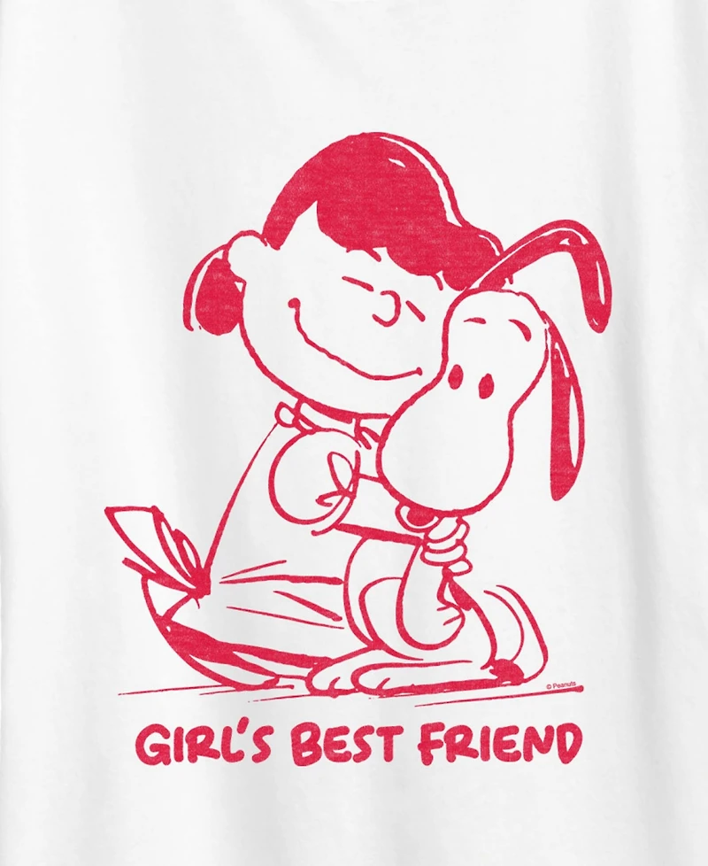 Hybrid Apparel Plus Peanuts Girls Best Friend Lucy Snoopy Graphic T-Shirt