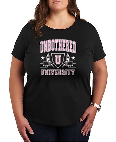 Hybrid Apparel Plus Instant Message Unbothered University Graphic T-Shirt