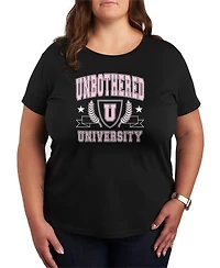 Hybrid Apparel Plus Instant Message Unbothered University Graphic T-Shirt