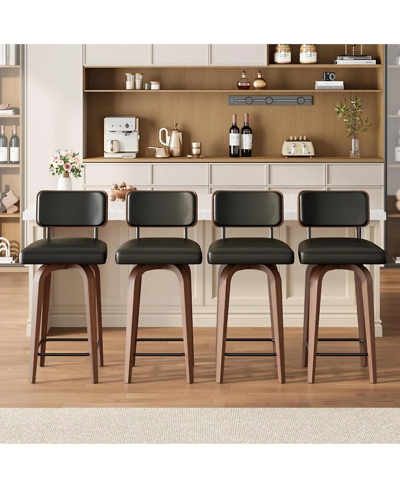 gaomon Swivel Bar Stools Set of 4
