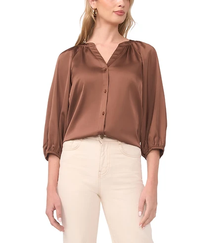 Vince Camuto Women's Raglan-Sleeve V-Neck Blouse