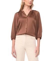 Vince Camuto Women's Raglan-Sleeve V-Neck Blouse