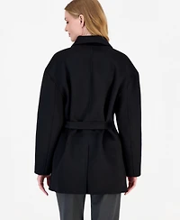 Tahari Women's Double-Faced Belted Coat