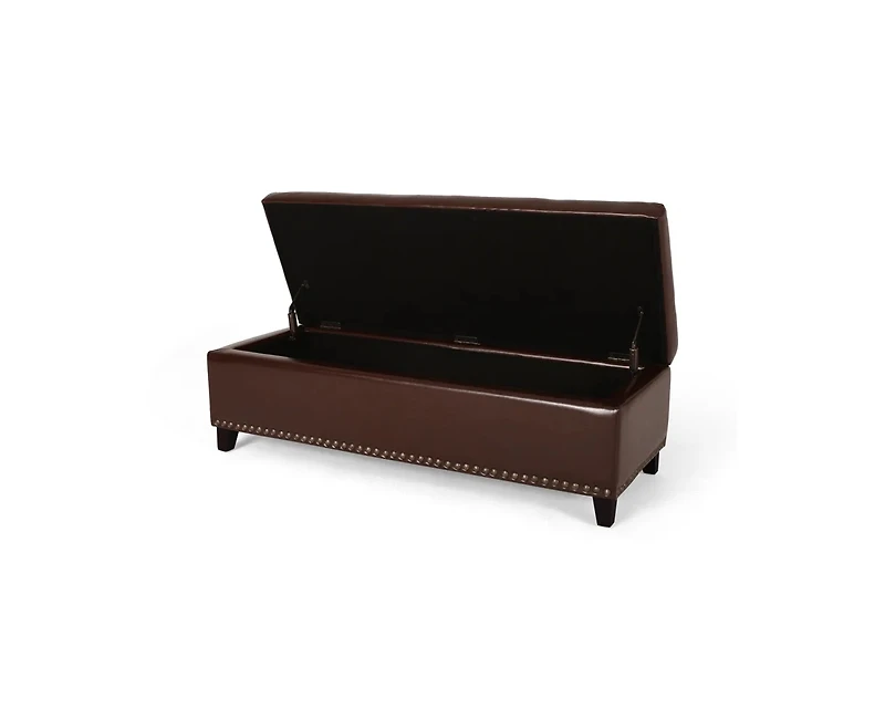Flynama 51 Inch Large Storage Ottoman Bench Tufted with Hinged Lid for Living Room Bedroom Modern Footrest