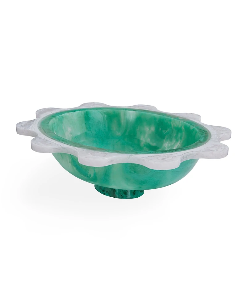 Jonathan Adler Como 100 oz. Acrylic Ripple Decor Bowl