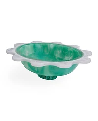 Jonathan Adler Como 100 oz. Acrylic Ripple Decor Bowl