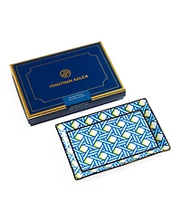 Jonathan Adler Basketweave 7" Rectangle Tray
