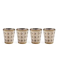 Jonathan Adler Basketweave 4-Pc. Glassware Set