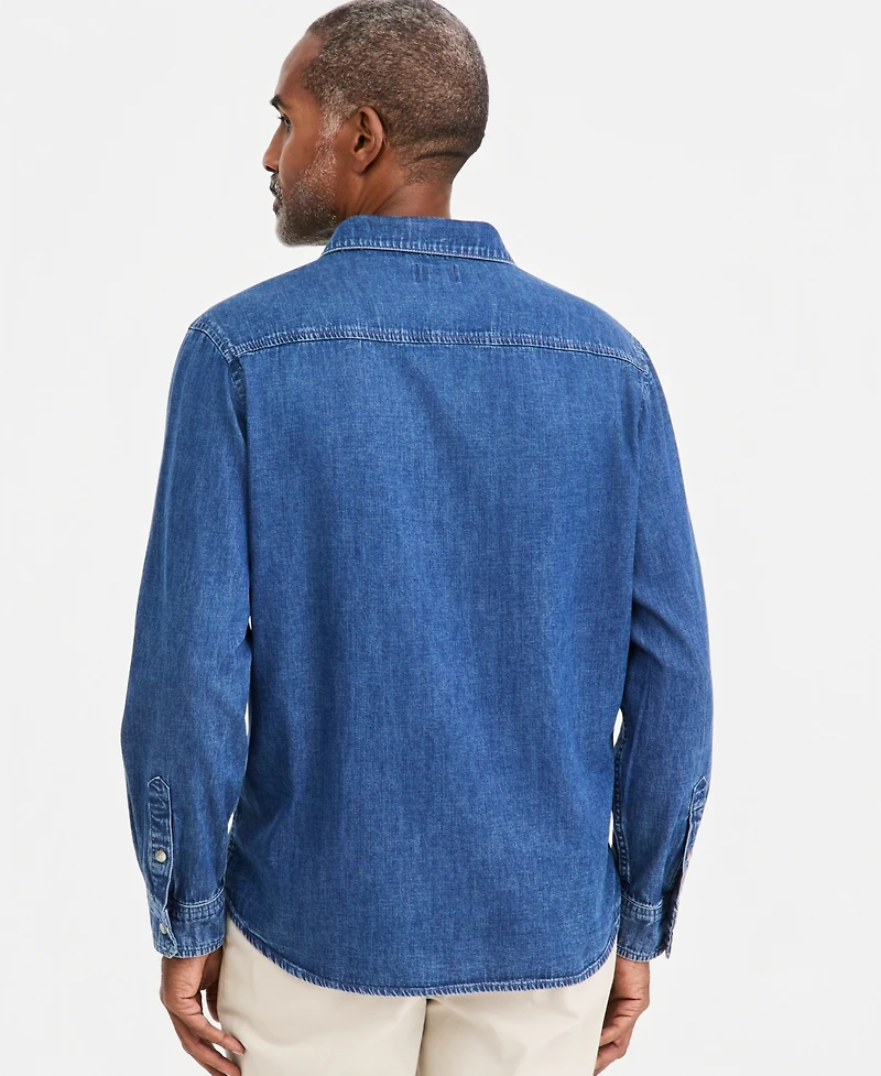 Club Room Men's Denim Overshirt, Macy's Exclusive