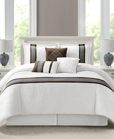 Stratford Park Durango Stripes 7-Pc. Comforter Set, California King