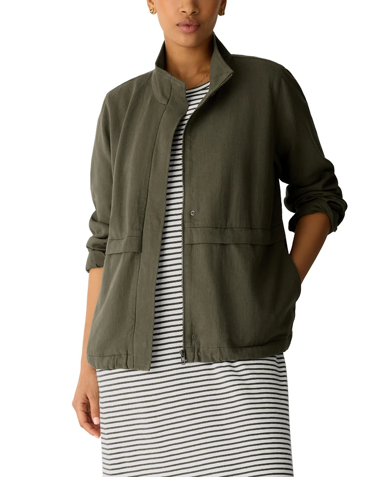 Eileen Fisher Women's Zip-Up Jacket, Regular and Plus
