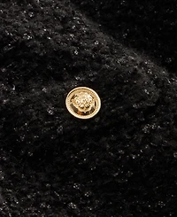 I.n.c. International Concepts Women's Petite Eyelash-Knit Gold-Tone Button Cardigan, Macy's Exclusive